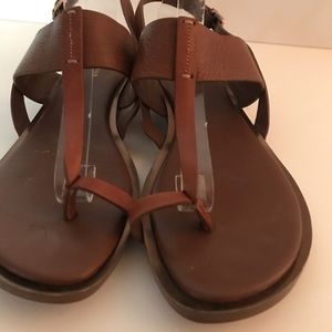 Cole Haan Leather Cognac Sandals
